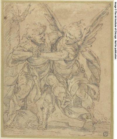 Jakob ringt mit dem Engel von Francesco Merano
