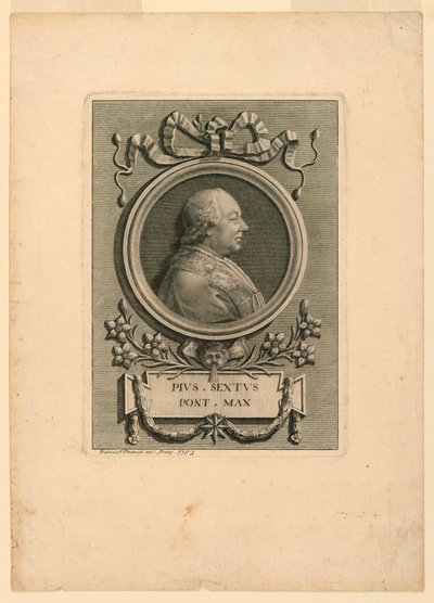 Papst Pius VI (1775-1799) von Francesco Piranesi