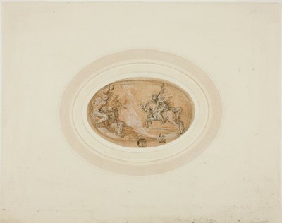 Marcus Curtius springt in den Abgrund von Francesco Salviati