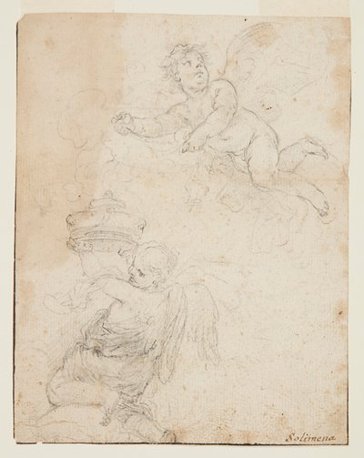 Studie von zwei Putti von Francesco Solimena