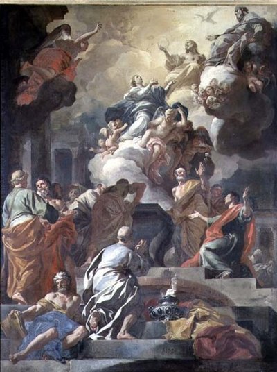 Die Himmelfahrt der Jungfrau Maria von Francesco Solimena
