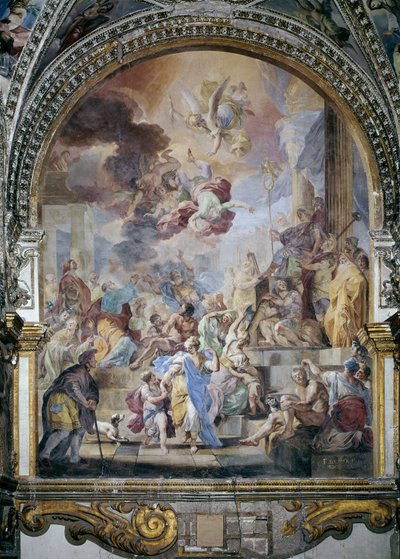 Der Sturz des Simon Magus von Francesco Solimena