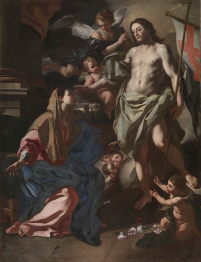 Der auferstandene Christus erscheint der Jungfrau von Francesco Solimena