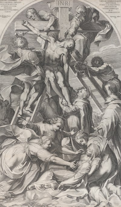 Die Kreuzabnahme, 1606 von Francesco Villamena