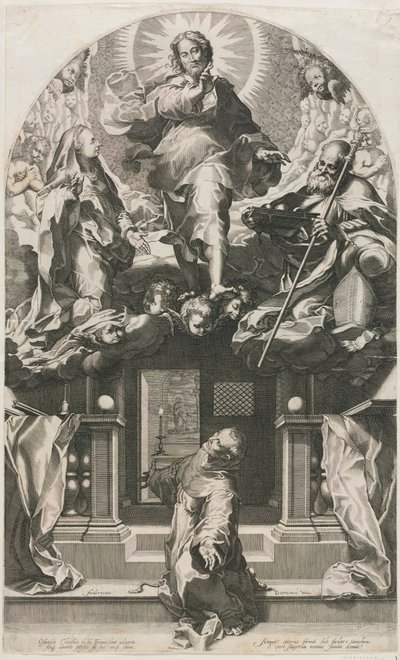 Die Ekstase des heiligen Franziskus von Francesco Villamena