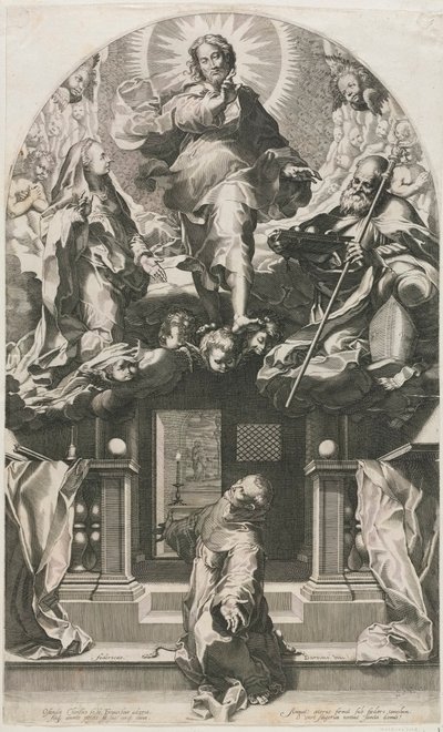 Die Ekstase des Heiligen Franziskus von Francesco Villamena