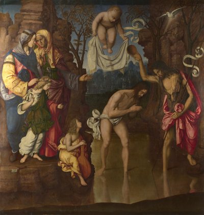 Die Taufe Christi, 1514 von Francesco Zaganelli