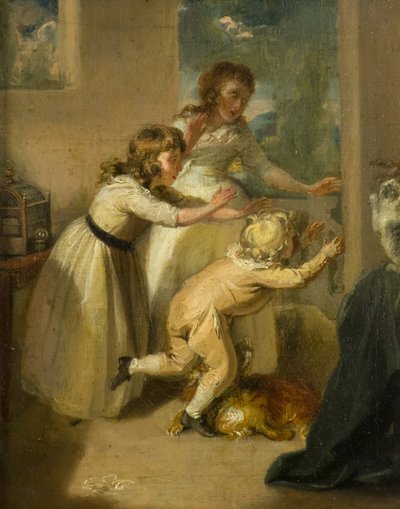 Tod eines Vogels von Francis (attr. to) Wheatley