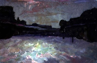 Fluss-Sonnenuntergang von Francis Abel William Taylor Armstrong