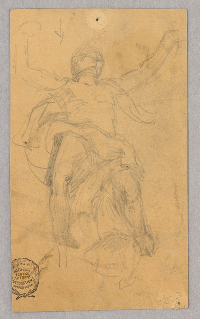 Figurenstudie für Wandgemälde von Francis Augustus Lathrop