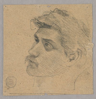 Kopf eines Mannes von Francis Augustus Lathrop