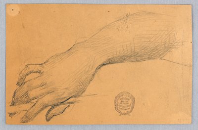 Studie von Hand und Handgelenk von Francis Augustus Lathrop