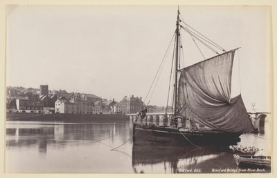 Bideford-Brücke vom Flussufer von Francis Bedford