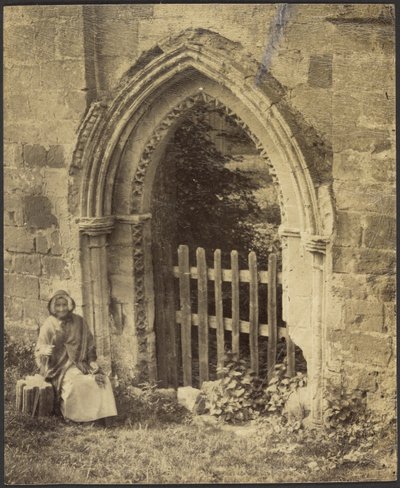 Tür, Rivaulx Abbey von Francis Bedford