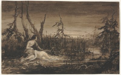Figuren in einer Landschaft von Francis Danby
