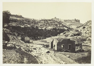 Jerusalem von der Mauer von En-Rogel von Francis Frith