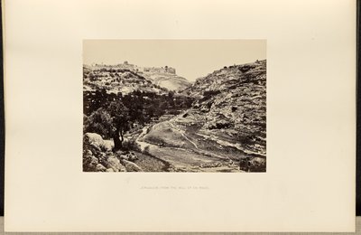 Jerusalem, vom Brunnen En-Rogel von Francis Frith