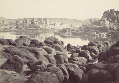 Der Zugang zu Philae, 1857 von Francis Frith