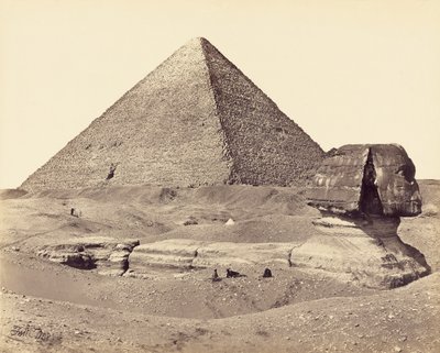 Die Große Pyramide und die Sphinx von Francis Frith