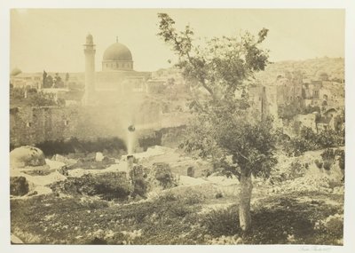 Die Moschee von Omar, Jerusalem, 1857 von Francis Frith