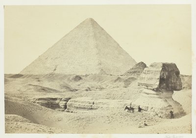 Die Sphinx und die Große Pyramide, Gizeh von Francis Frith