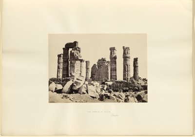 Der Tempel von Soleb, Äthiopien von Francis Frith