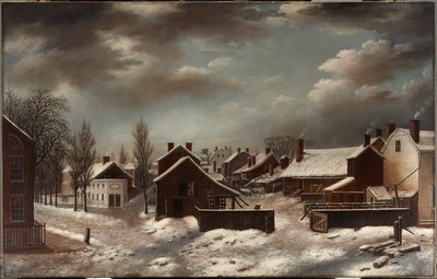 Winterszene in Brooklyn von Francis Guy