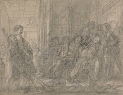 Falstaff inspiziert die Rekruten von Francis Hayman