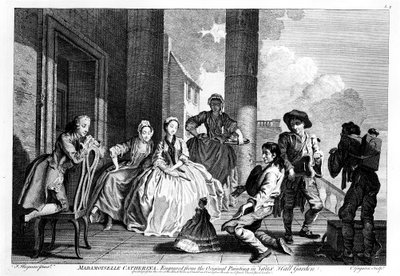 Mademoiselle Catherina, graviert von Charles Grignion (1743) von Francis Hayman