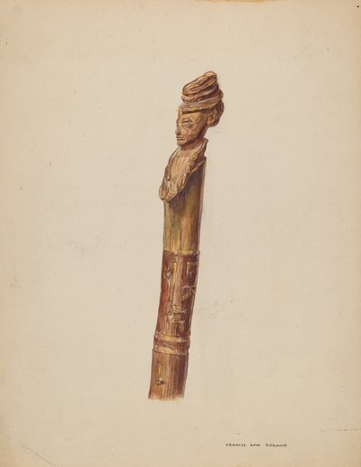 Stockkopf oder Griff von Francis Law Durand