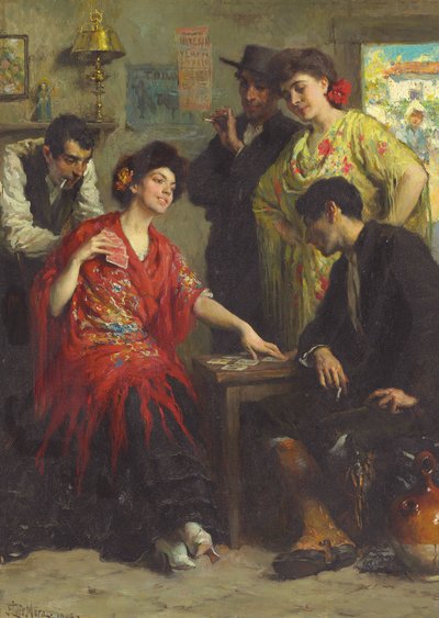 Die Kartenspieler von Francis Luis Mora