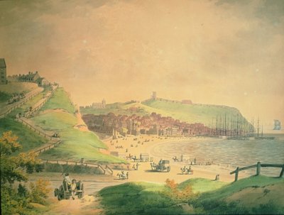 Die Südliche Bucht von Scarborough, 1790 von Francis Nicholson