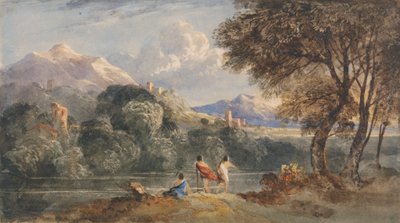 Klassische Landschaft mit Figuren von Francis Oliver Finch