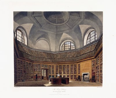 Die Königliche Bibliothek, Buckingham House von Francis Phillip (after) Stephanoff