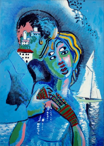 Idylle Die Stadt und das Meer in Liebe von Francis Picabia