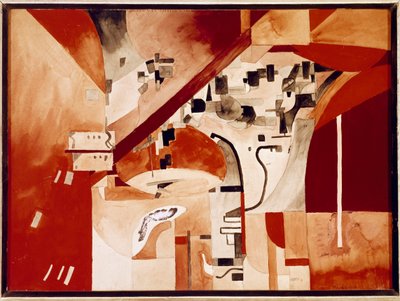 Ansicht von New York kopfüber von Francis Picabia