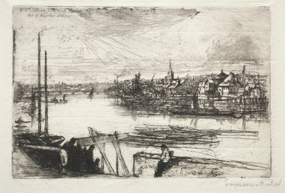 Battersea Reach, 1843 von Francis Seymour Haden