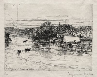 Cardigan-Brücke von Francis Seymour Haden