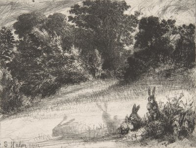 Combe Bottom, 1860 von Francis Seymour Haden