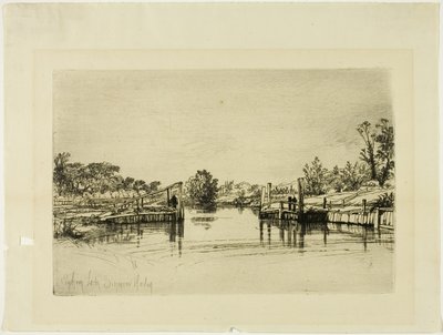 Egham-Schleuse von Francis Seymour Haden