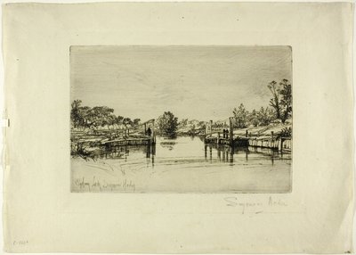 Egham-Schleuse von Francis Seymour Haden