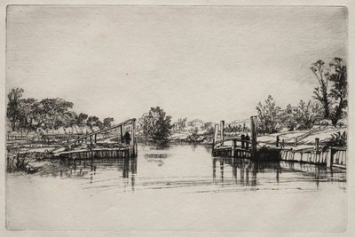 Egham Lock von Francis Seymour Haden