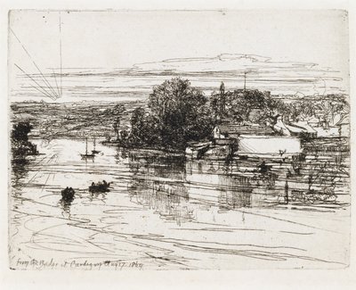 Von der Brücke in Cardigan von Francis Seymour Haden