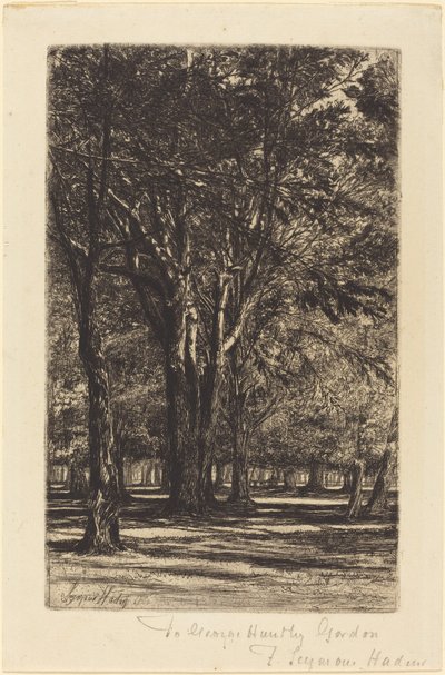 Kensington Gardens (Die größere Platte) von Francis Seymour Haden