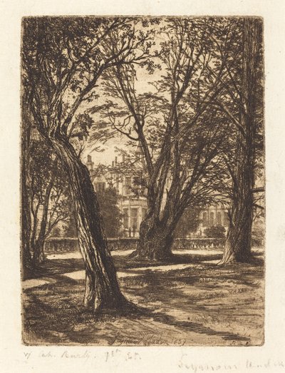 Kensington Gardens (Die kleine Platte) von Francis Seymour Haden