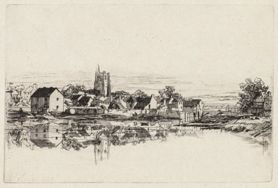 Stadt Kidwelly, 1859 von Francis Seymour Haden