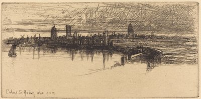 Kleiner Calais Pier von Francis Seymour Haden