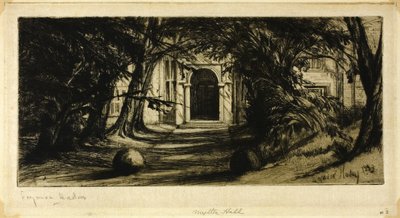 Mytton Hall von Francis Seymour Haden