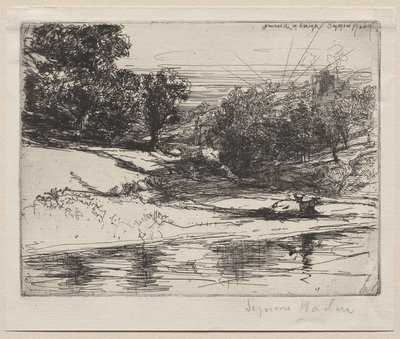 Newcastle in Emlyn von Francis Seymour Haden