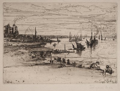 Das Gasthaus, Purfleet, 1869 von Francis Seymour Haden
